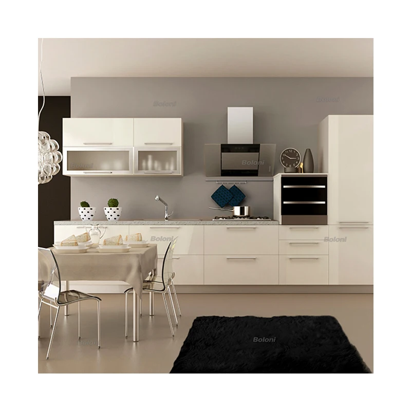 China High Quality High Gloss White Kitchen Cabinets Furniture