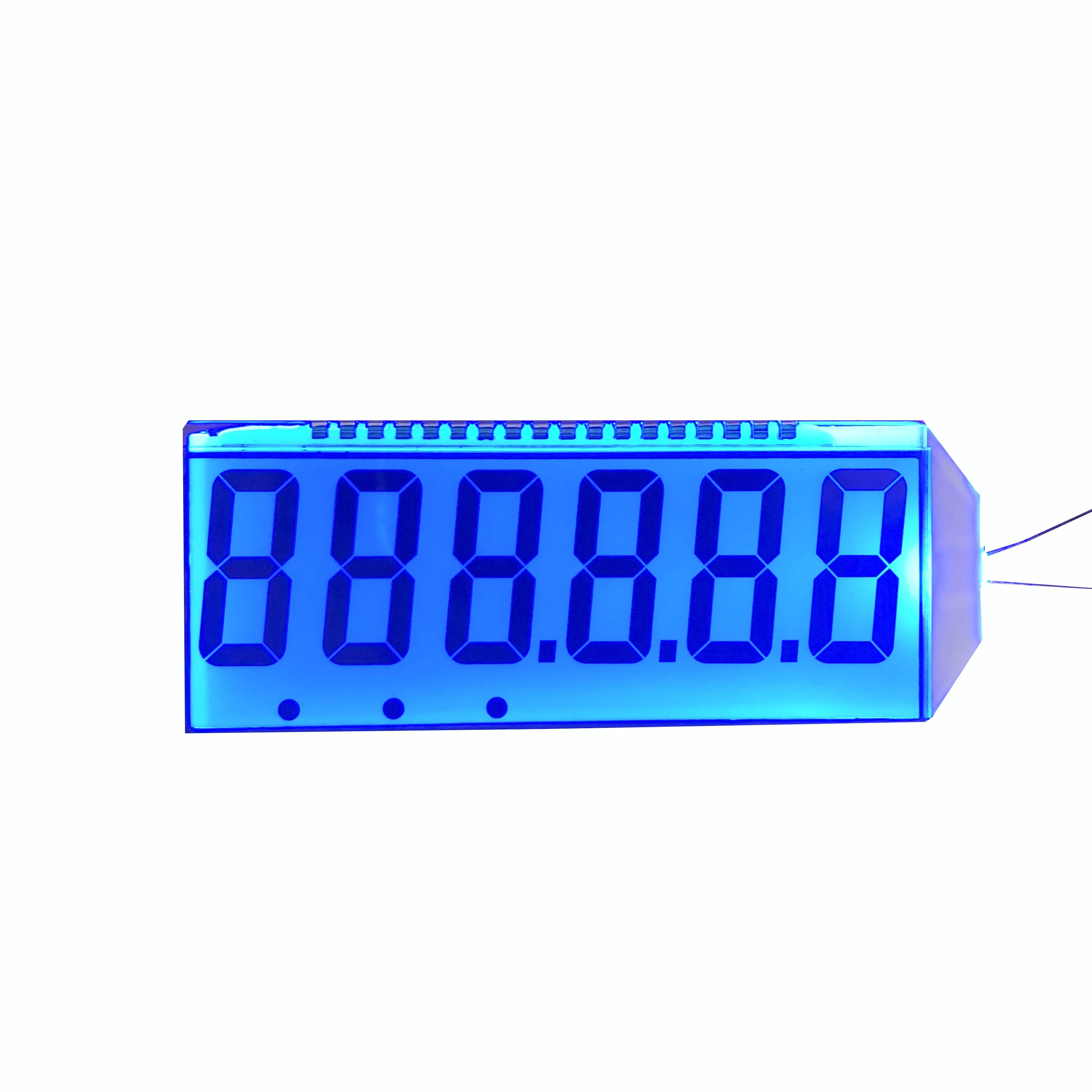 Factory Manufacturer Made 7 segment lcd screen 6 digit 6 point Transmisive lcd display with LED Backlight for Electronic scale