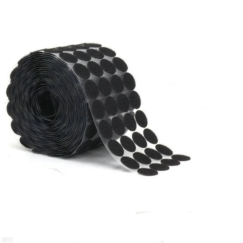 Nylon 1 inch  adhesive hook and loop dots  hook loop with glue for school  DIY