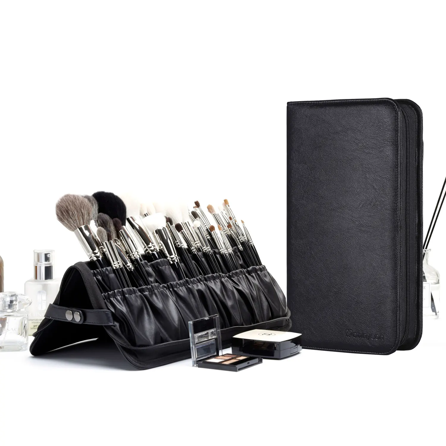 Custom PVC Clear Storage Products Wash Bag Travel Toiletry Bag PU Zipper Makeup Brush Organizer