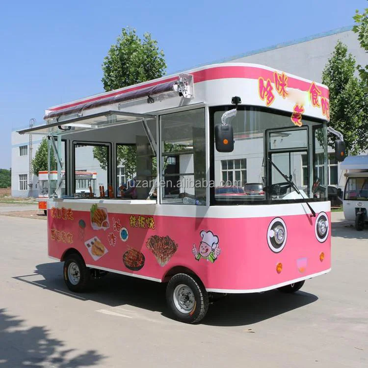 foot truck snack food street food cart freezer moped food cart