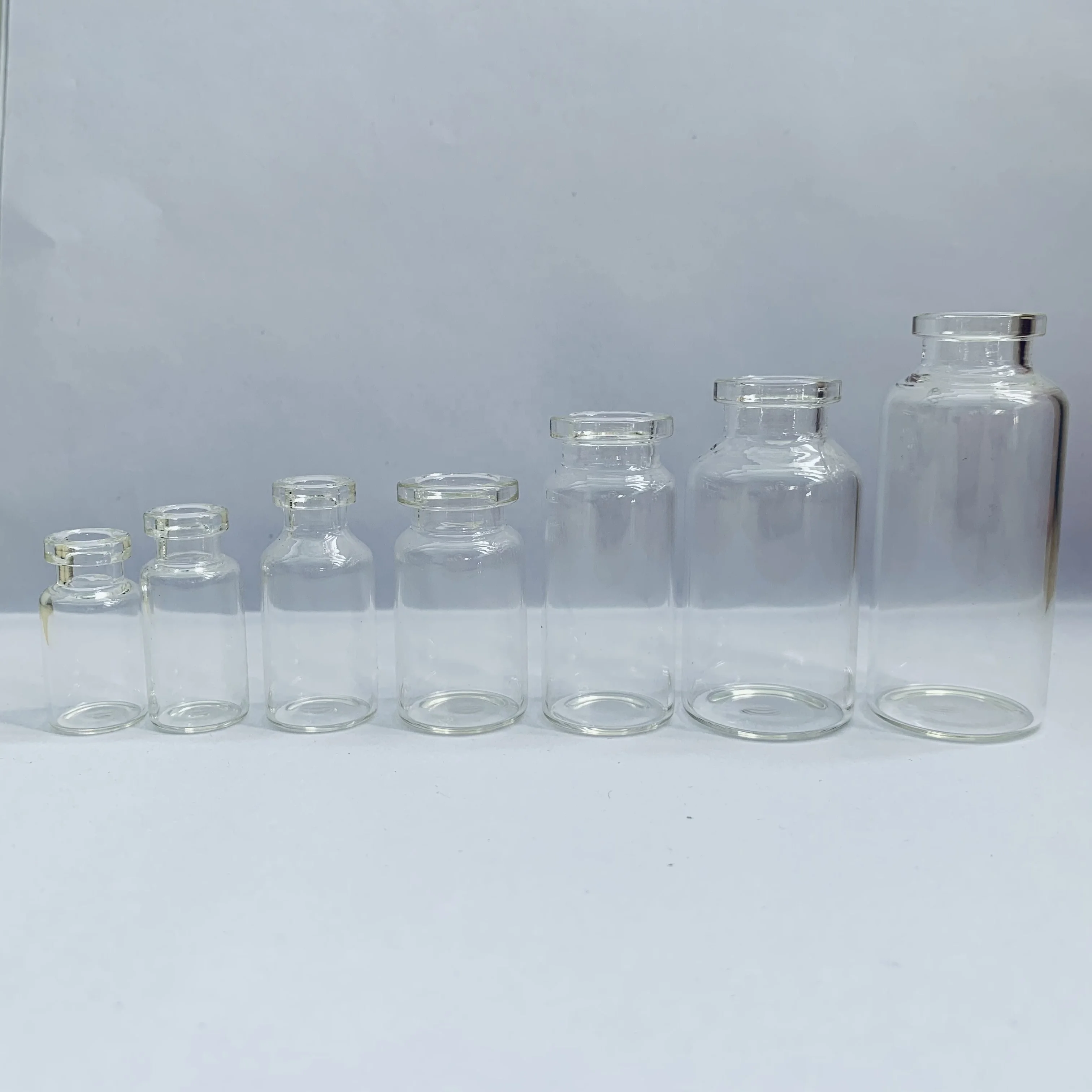 2ml 3ml 5ml 7ml 10ml 20ml 30ml amber tubular borosilicate glass vials