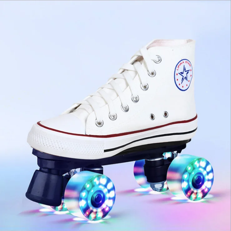 Горячая продажа роликовых коньков, холсты для взрослых, двухрядные Детские Необычные четырехколесные коньки, роликовые четырехколесные катки, оптовая продажа