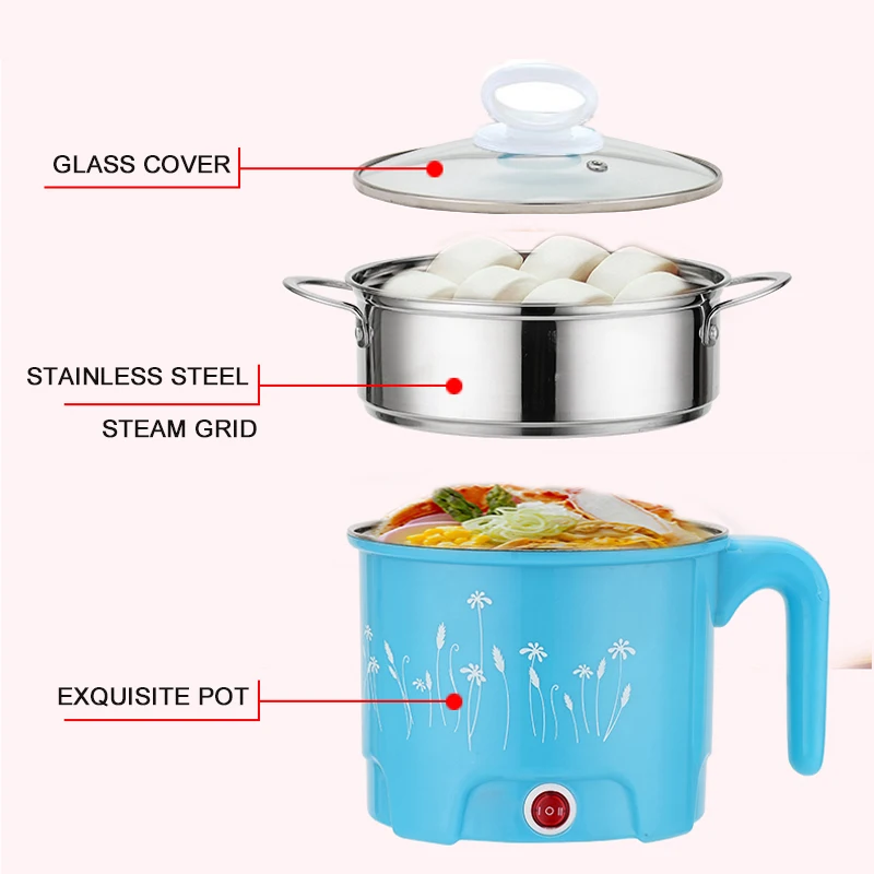 1.8L Mini Electric Hot Pot Cooking Instant Noodles in Student Dormitory Electric Appliance 2022
