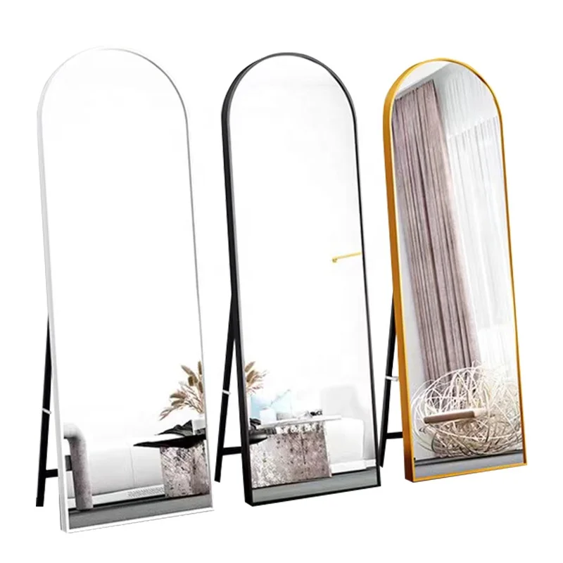 New Design Full-length mirror with hanger rotate upright bedroom household dressing fitting mirror Floor mirror
