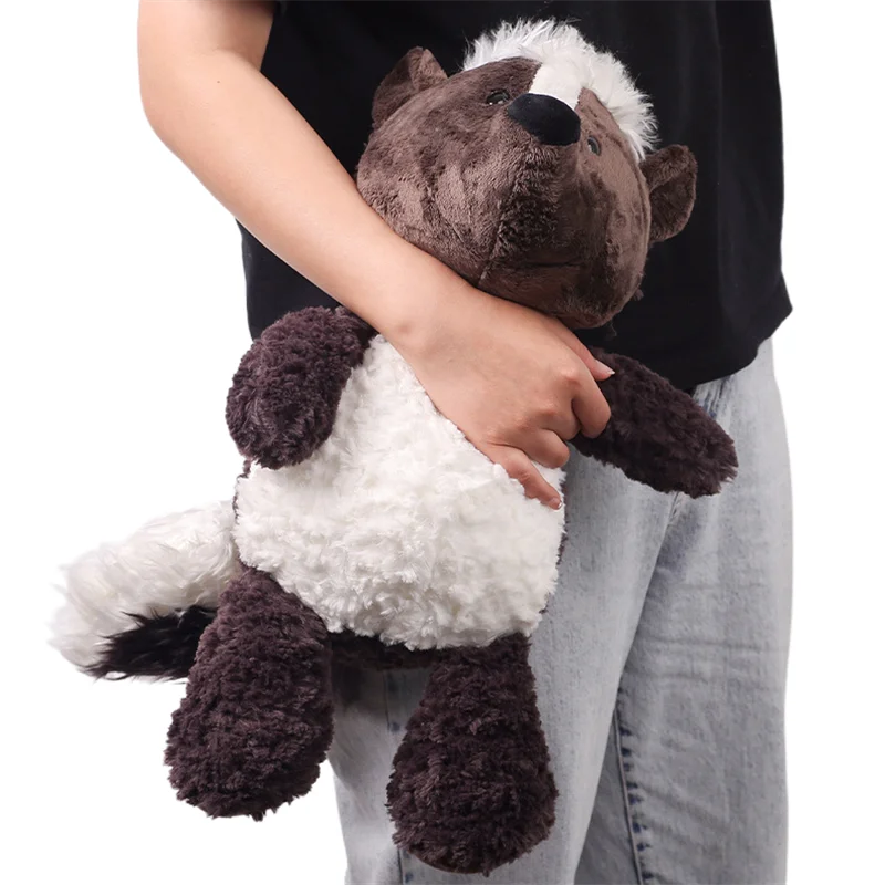 Cartoon Honey Badger Plush Doll Soft Anima Stuffed Toy with Comfort Pillow Birthday Gift for Girls