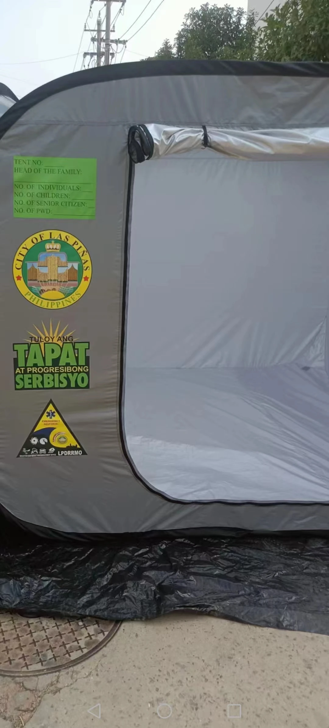 Korea Malaysia Philippines Hot Sale Camping Tent Waterproof Big Outdoor Family Disaster Relief Tents With Competitive Price