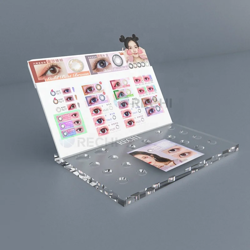 RECHI Customized Beauty Eye contact lenses Display Stand Multifunctional and Universal