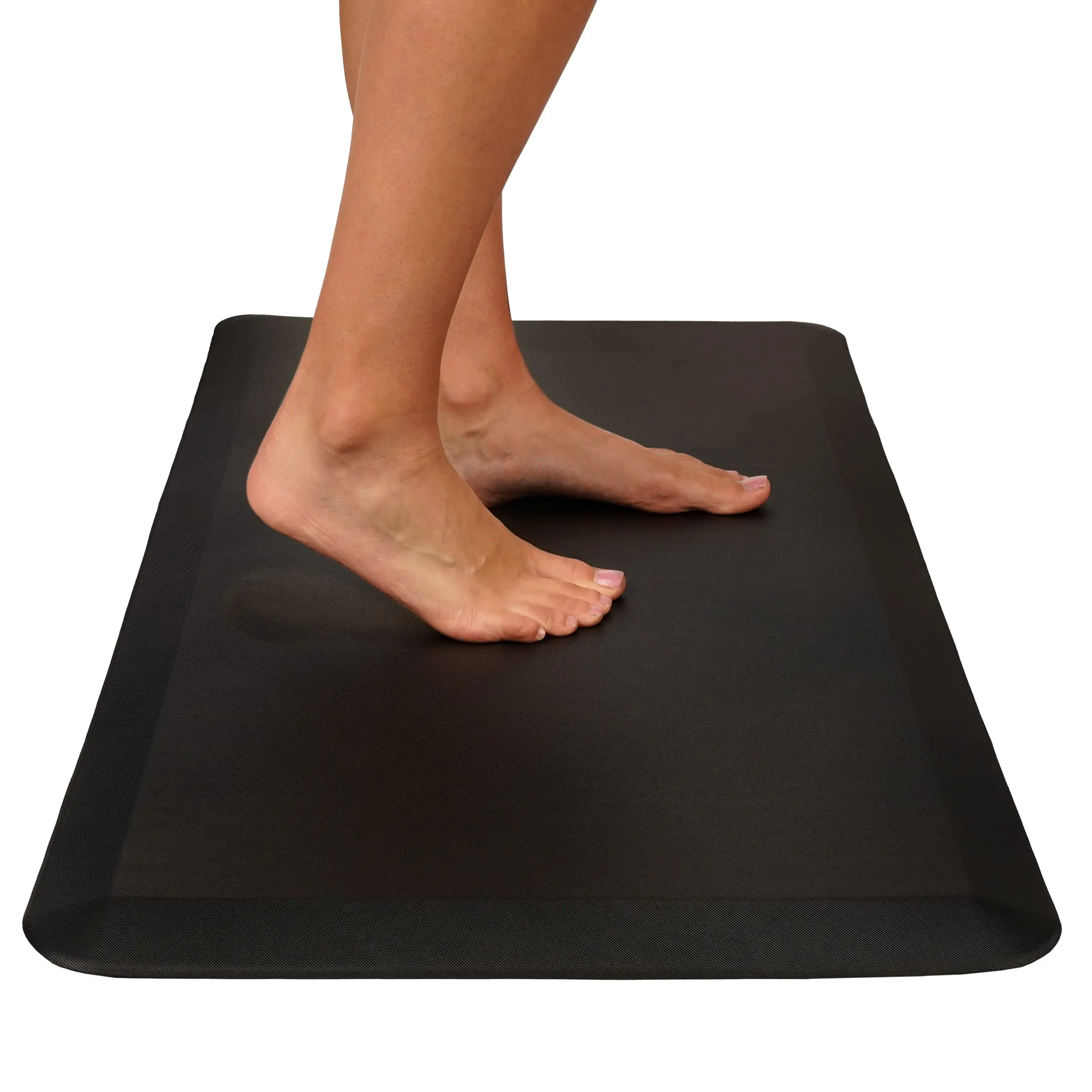 Custom wholesale anti slip waterproof wipeable leather floor mats and rugs anti fatigue kitchen mats