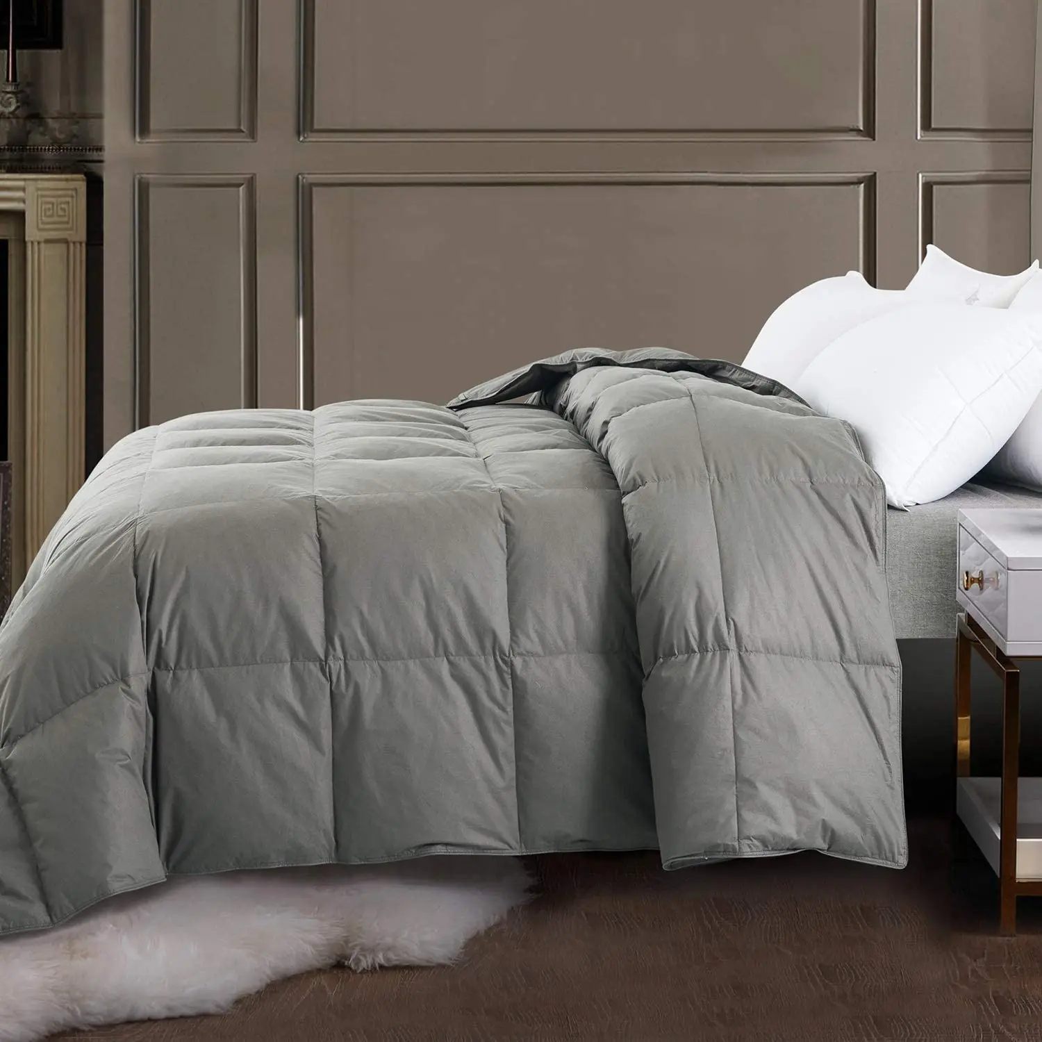 pure cotton white goose feather down comforter cheap price down comforter
