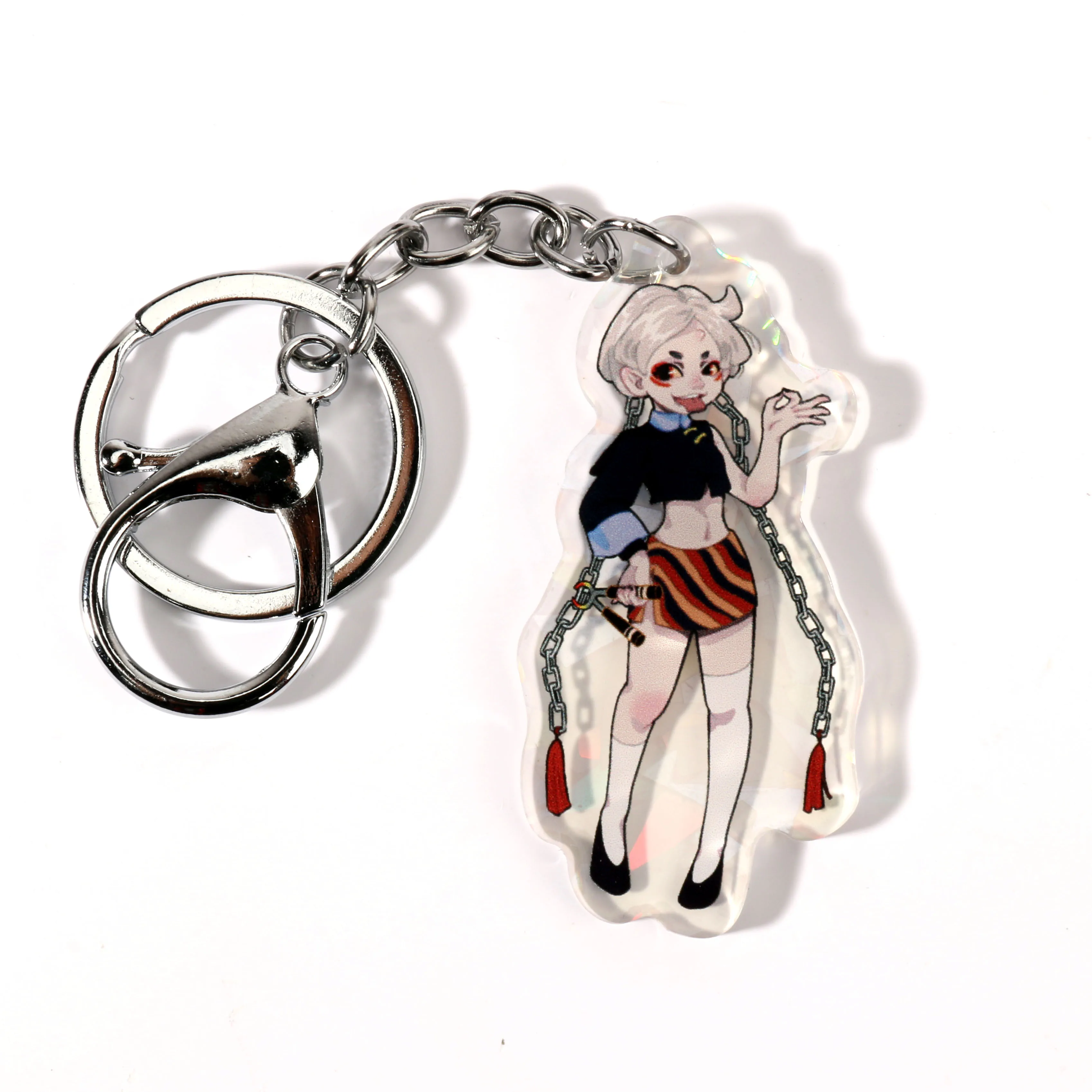 Factory Direct Discount Top Quality Flip Flop With Sand Key Chain  Lighter Offset Printing Acrylic Keychain