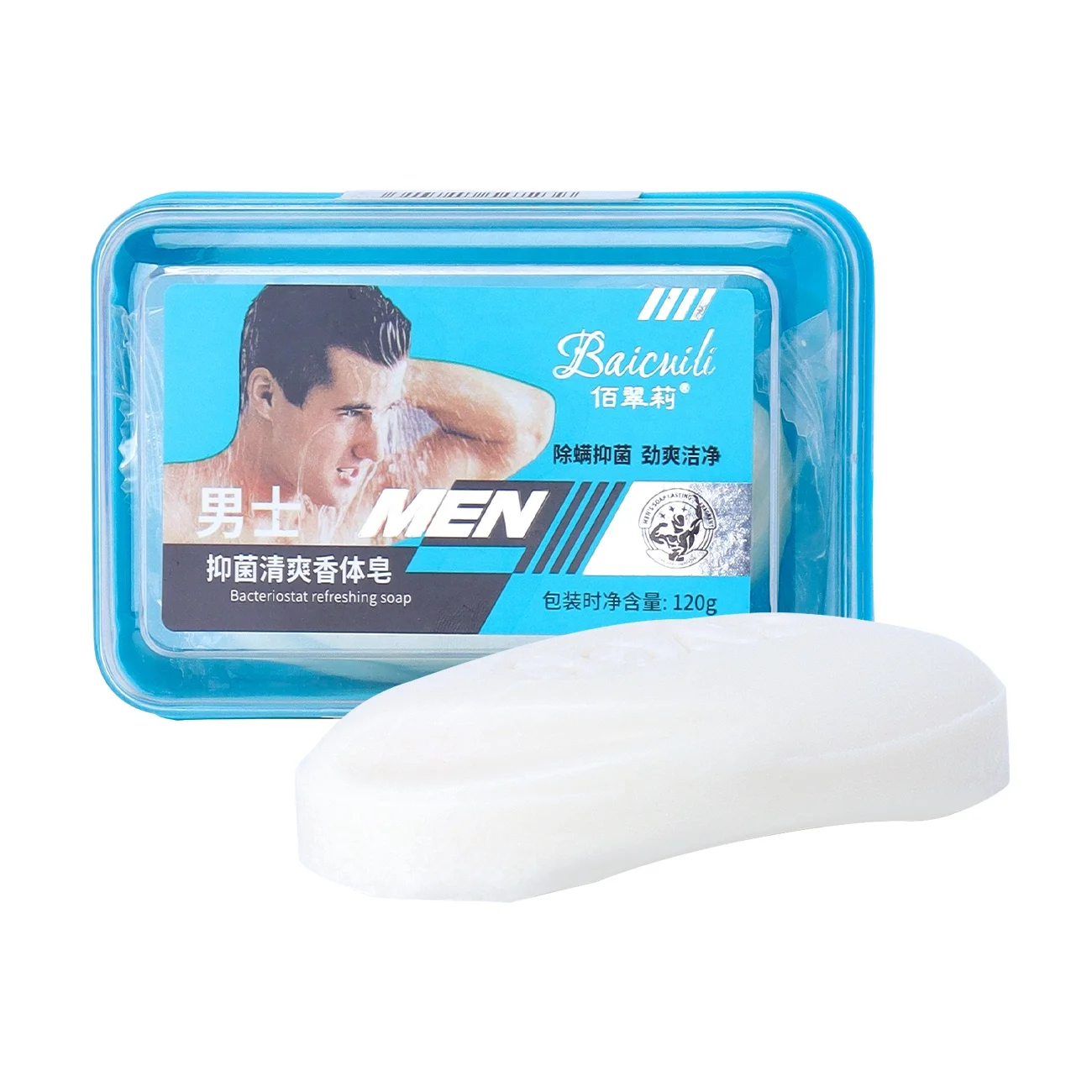 Organic bath soap wholesale Refreshing mite removal and antibacterial perfume foam bath toilet soap for men