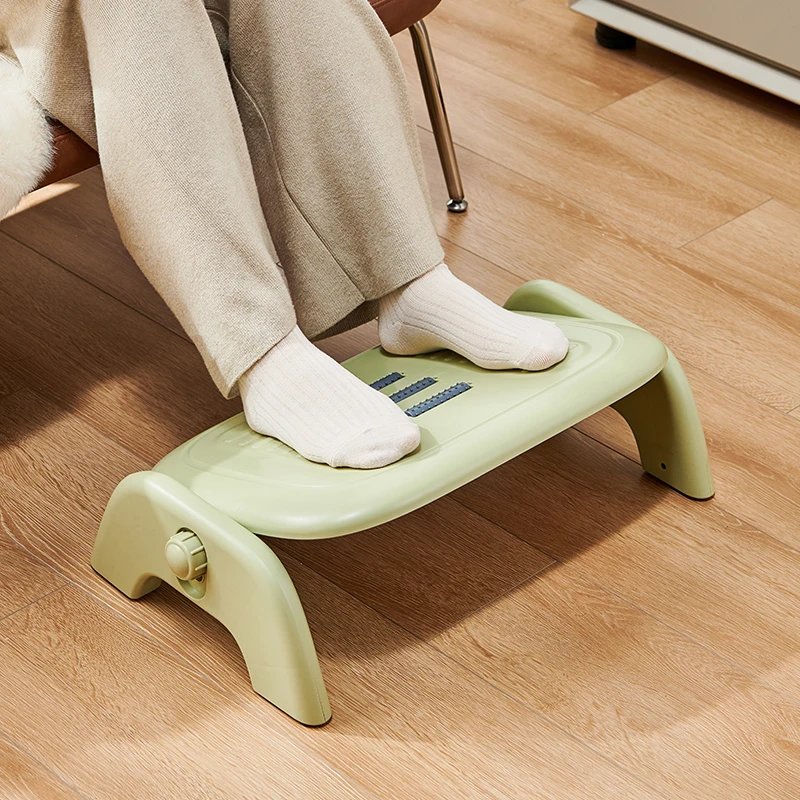 Modern Plastic Padded Bathroom Toilet Step Footstool Home Office Leisure Roller Squatting Ottomans Comfortable Relaxation