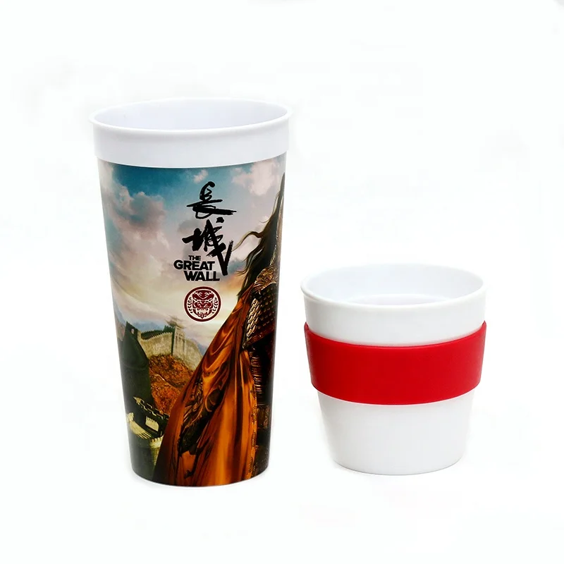 
Custom promotional dy024 full artwork printed injection plastic cup made in Dymolding 