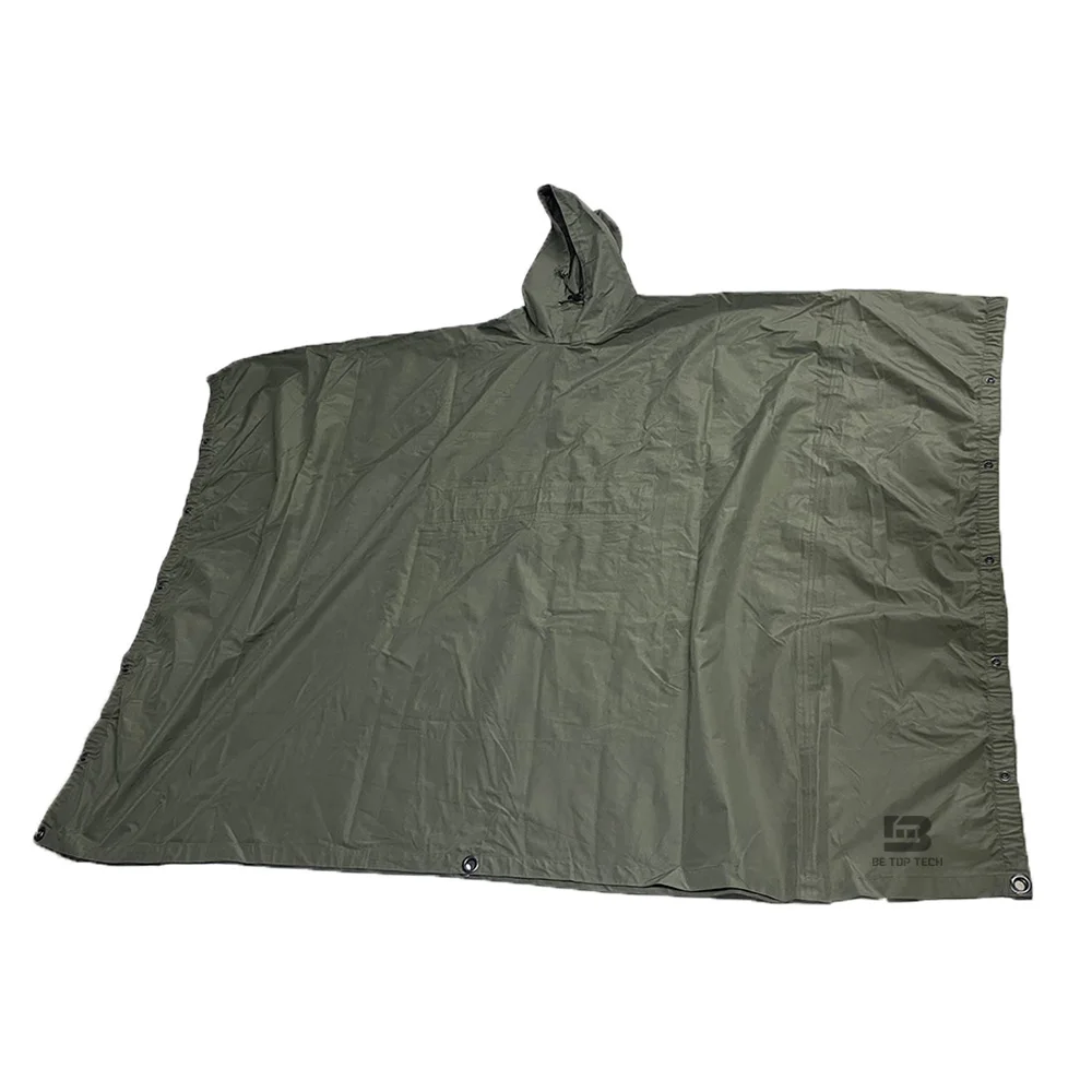 Multifunctional Poncho Raincoat Camouflage Portable Travel Military Poncho