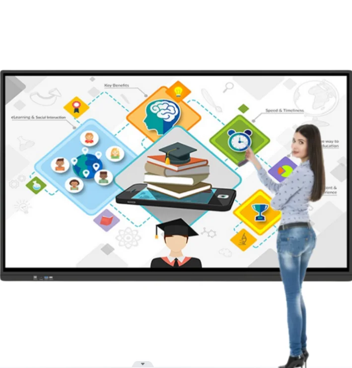 110 Inch Digital Smart Whiteboard Lcd Touch Screen Interactive Flat Panel Display Board Interactive Whiteboard for school