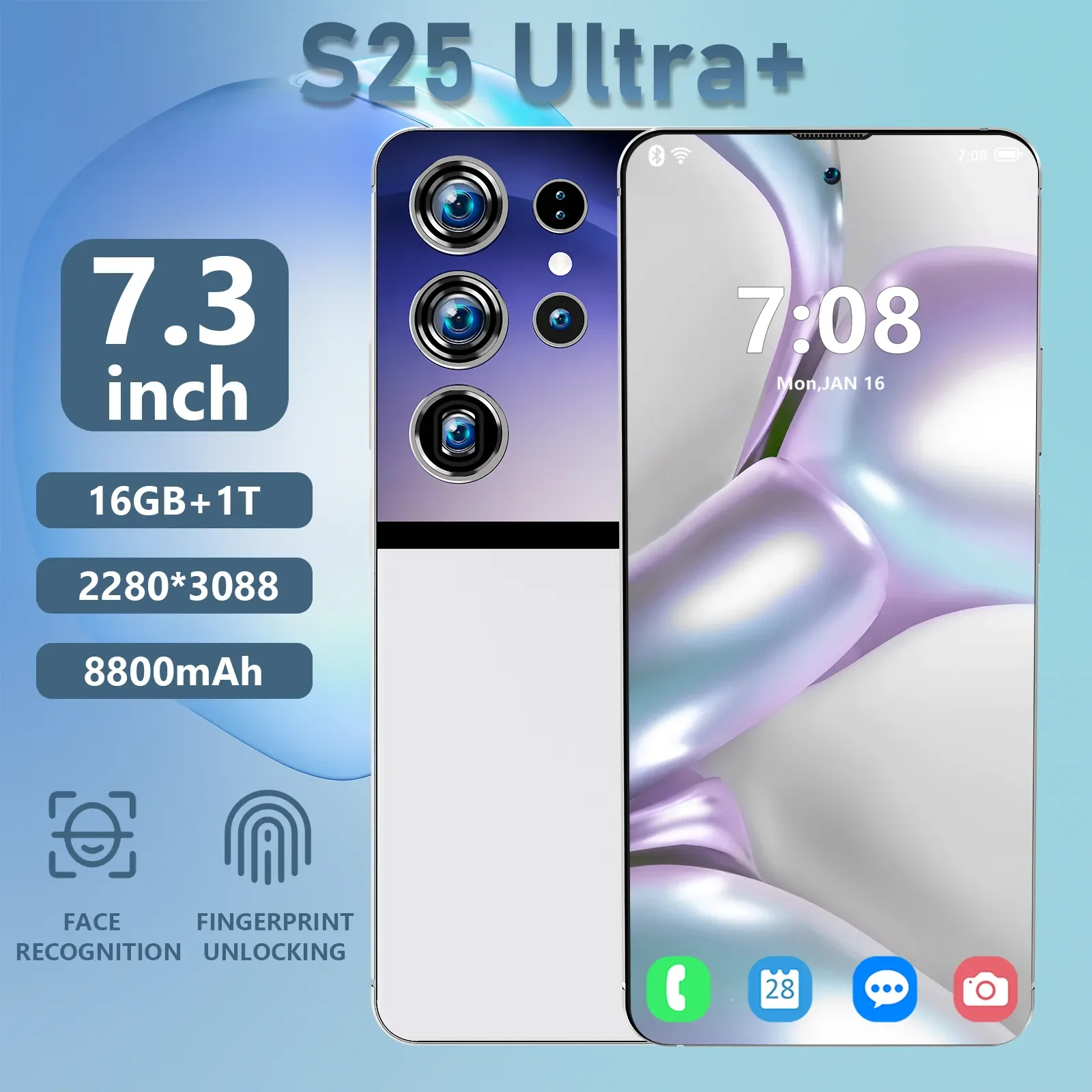 SamSug S25 ULTRA Original 16GB+512GB 24MP+48MP Cellphone Unlocked Android Phone Low Price Celulares Wholesale S24 4G Cell Phone