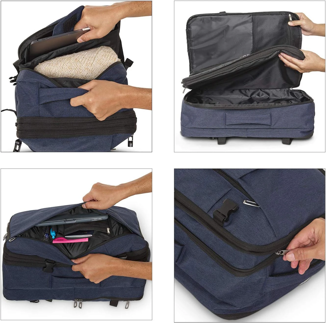 Custom Logo Laptop Luggage Backpack Multi Compartment Capacity For Business Travel