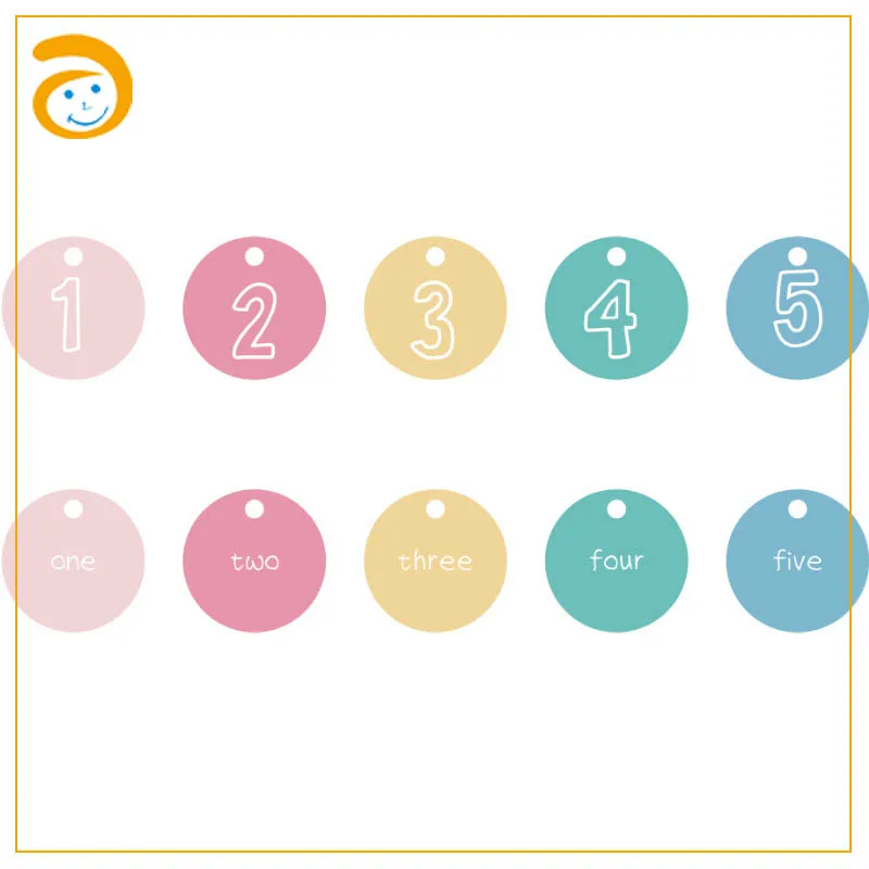 Silicone Teether Educational Toys Learn Characters Flash Card Teething Toy