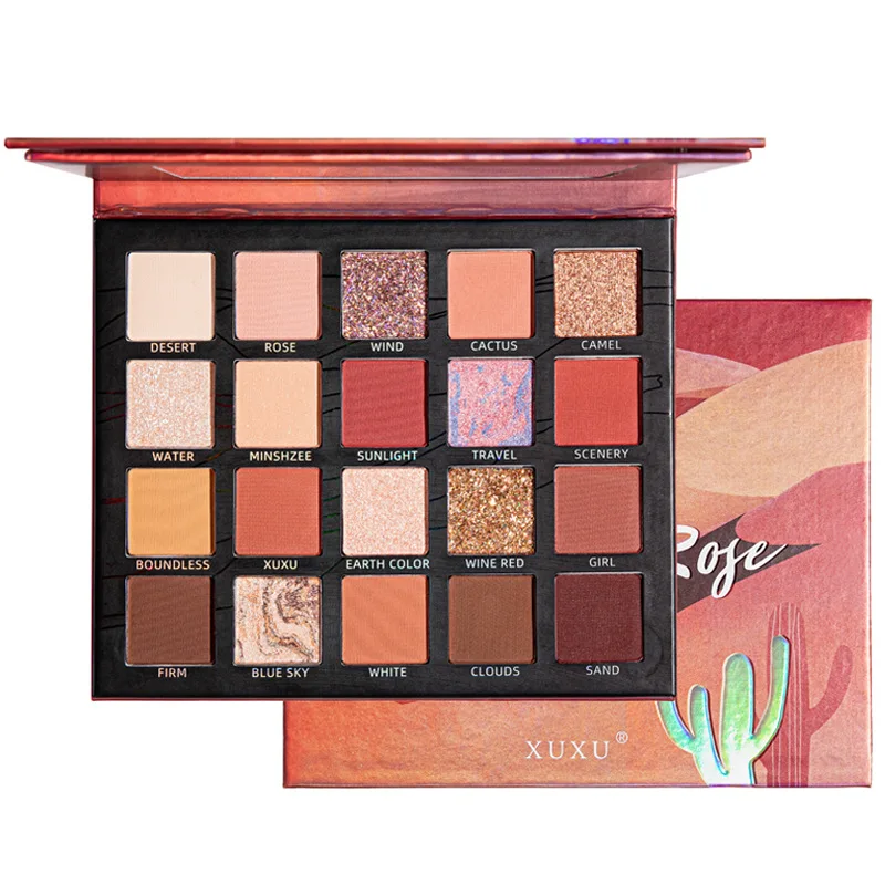 20 Colors Eyeshadow Palette Vegan Pigment Mermaid Shimmer Eyeshadow Makeup Custom Makeup Private Label Eye Shadow