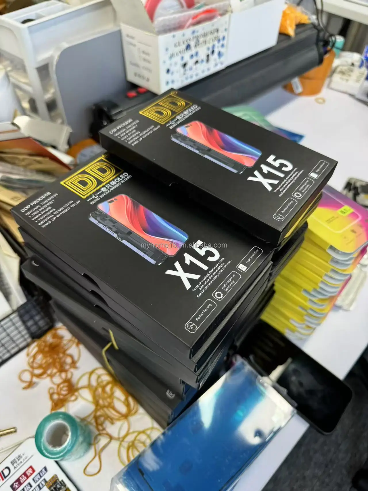 Ecran LCD de telephone portable de bonne qualite en Chine for iPhone X XR Xs 11 12 13 14 15 16 Pro Max Display DD GX ZY JK RJ