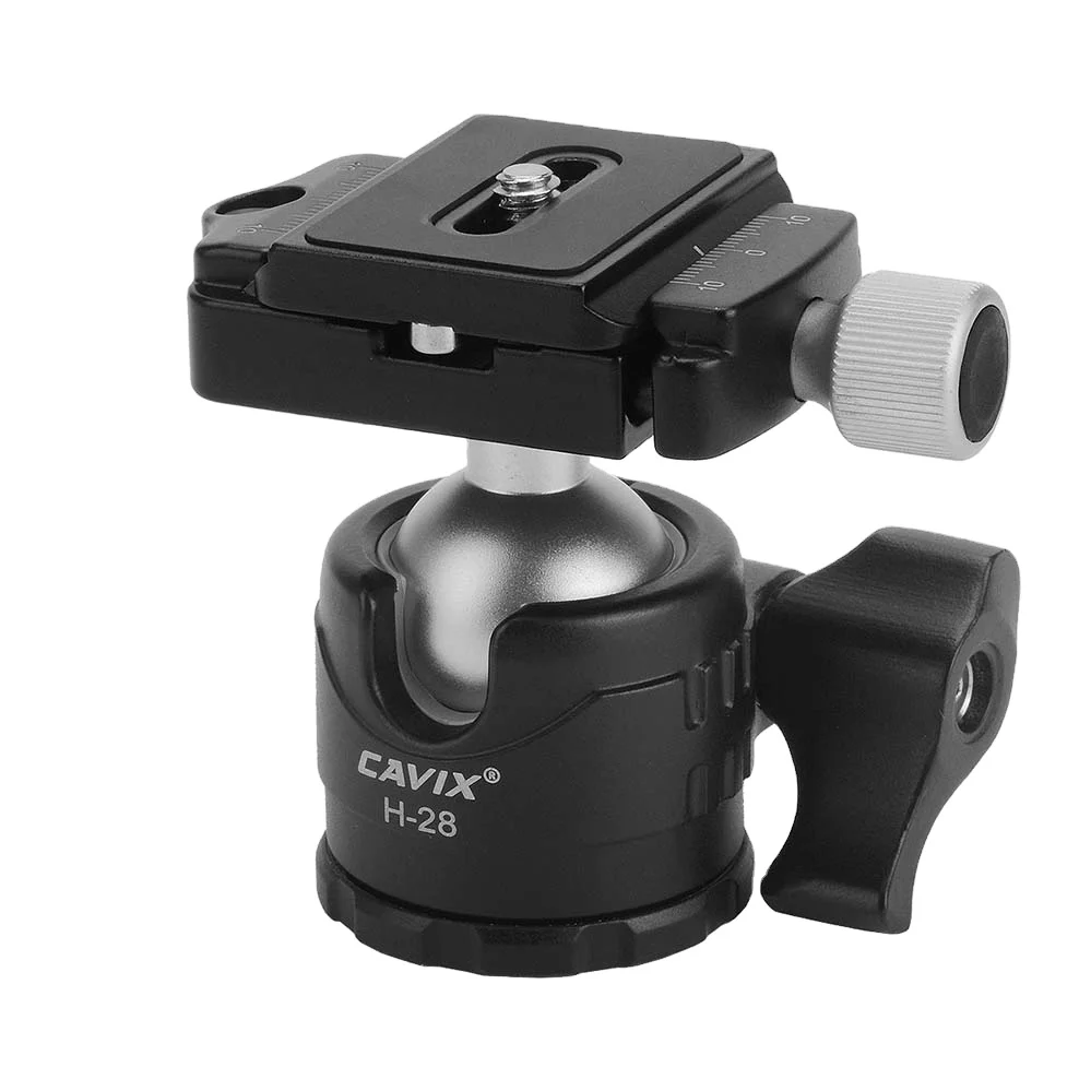 Cavix 360 градусов Поворотный адаптер штатива-трипода с шаровой головкой для камеры с креплением для Dslr камеры штатив монопод для видеокамеры