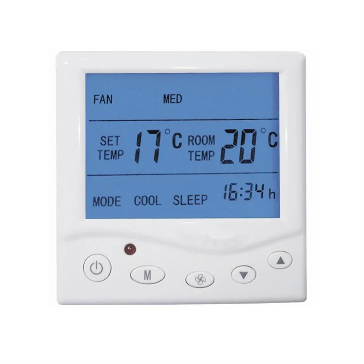 Floor Heating Thermostat Coil Unit Temperature Controller Air Conditioner Thermostat Fan Coil
