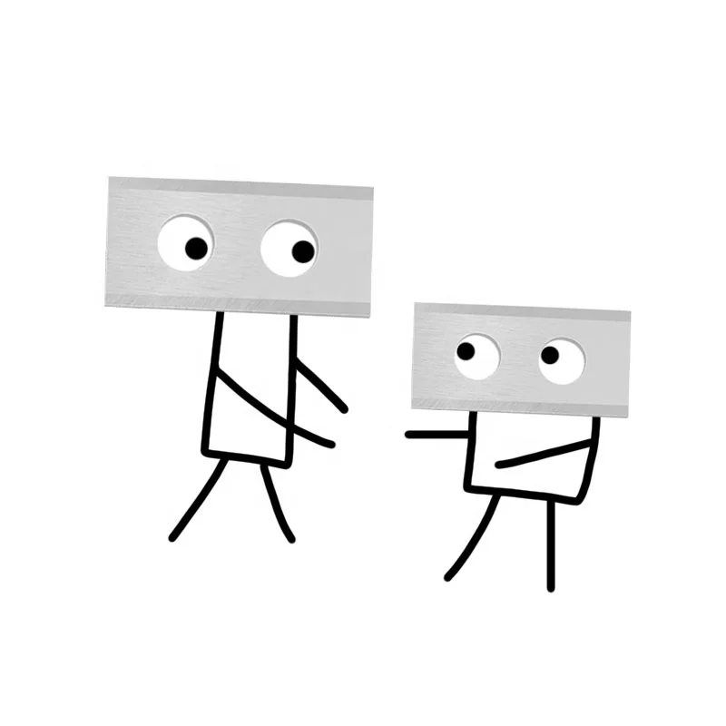 Лезвие для роботизированной косилки с титановым покрытием 36*18*1 мм подходит автоматической газонокосилки