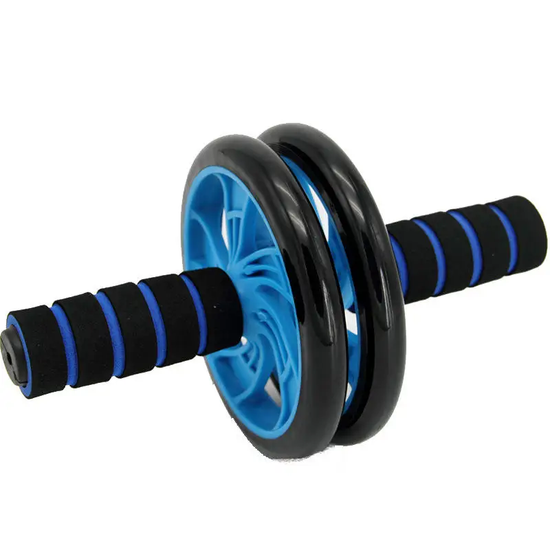 Abdominal core strength training multi functional flat support automatic rebound abdominal wheel roller