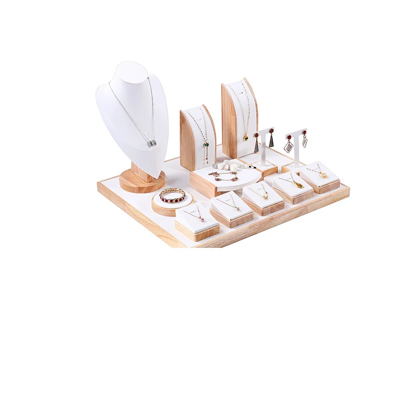 Custom Factory necklace earring Jewellery Stand Jewelry Display Set