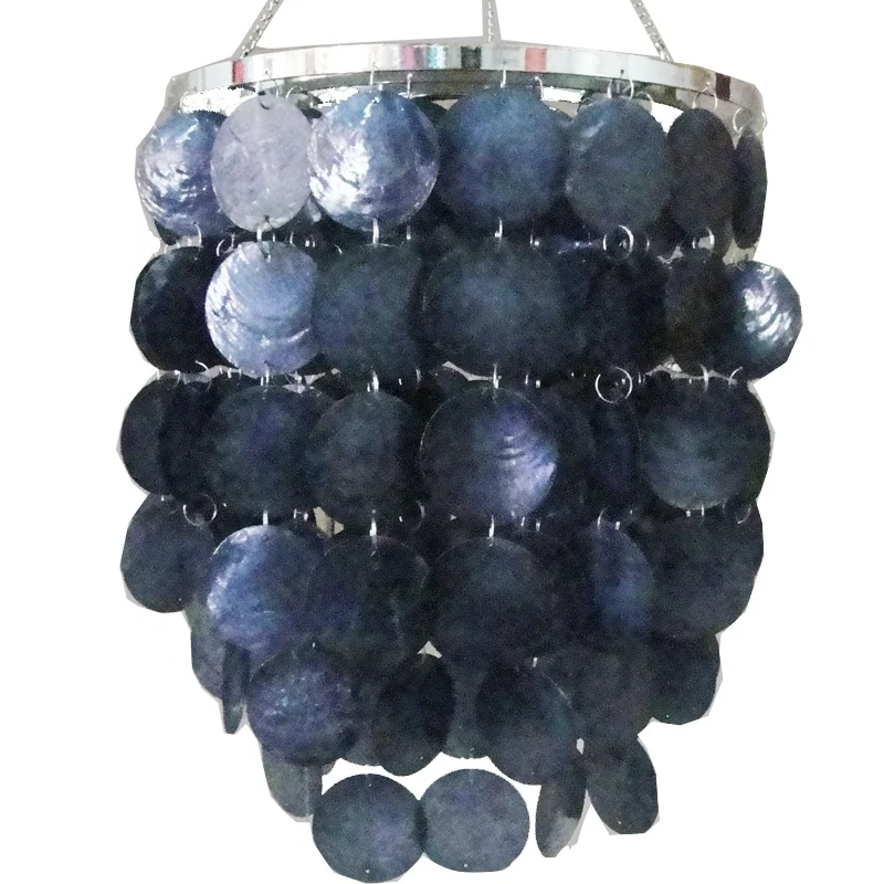 Fashion  home decor capiz shell light cover chandelier