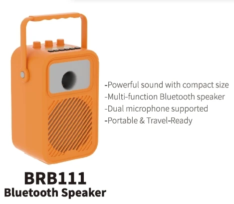 Высокое качество BRB111 портативный стерео Bluetooth динамик Премиум музыкальный инструмент аксессуар