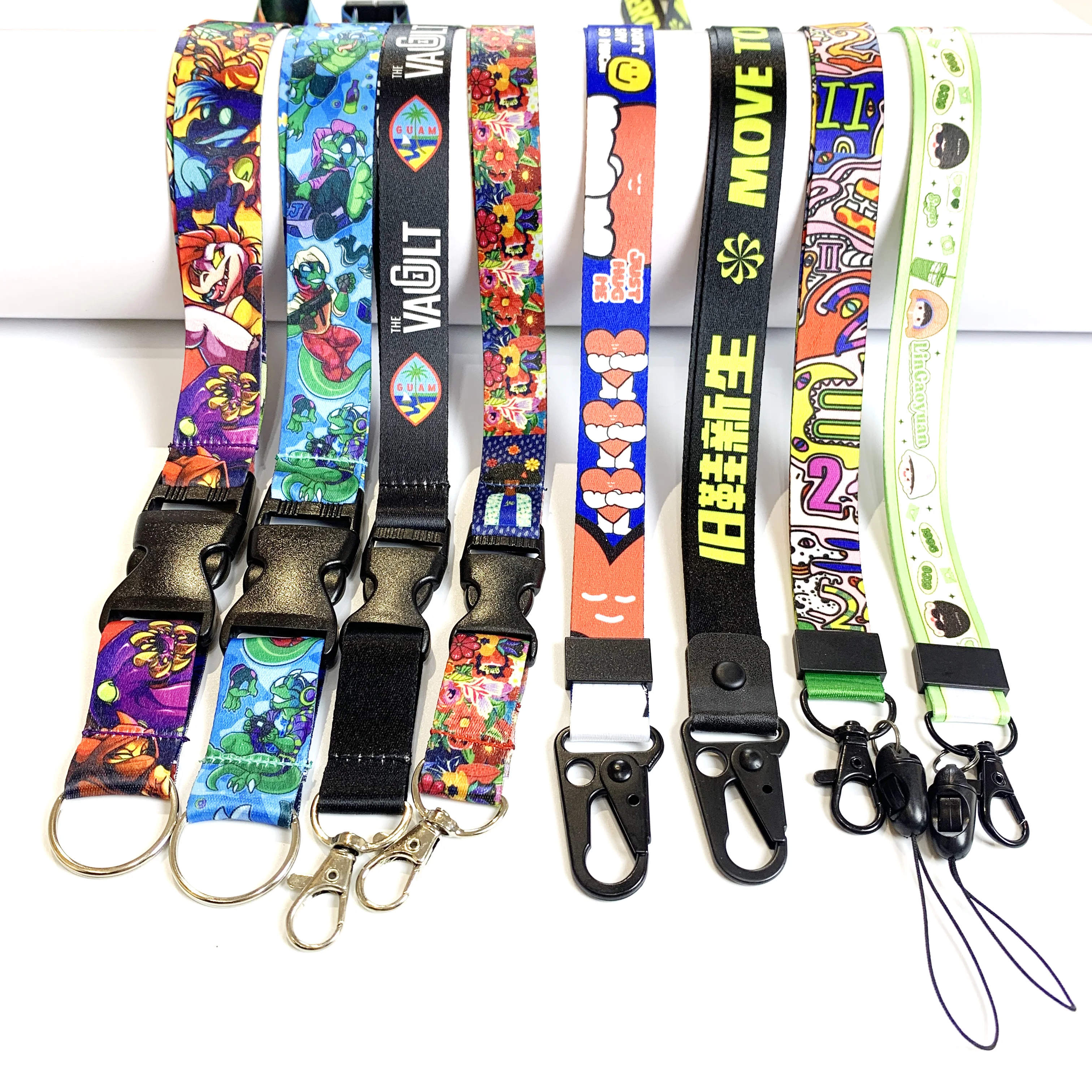Carabiner With Short Usb C Charging Sublimation Blank Roll Charging Data Cable Shorts Bordado Key Plain Detachable Lanyards