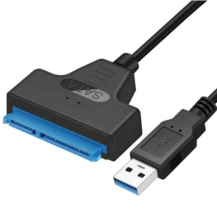 Высокоскоростной черный Жесткий диск 2 5 дюйма SSD HDD 4 ТБ USB 3 0 Sata адаптер для жесткого диска двойной кабель