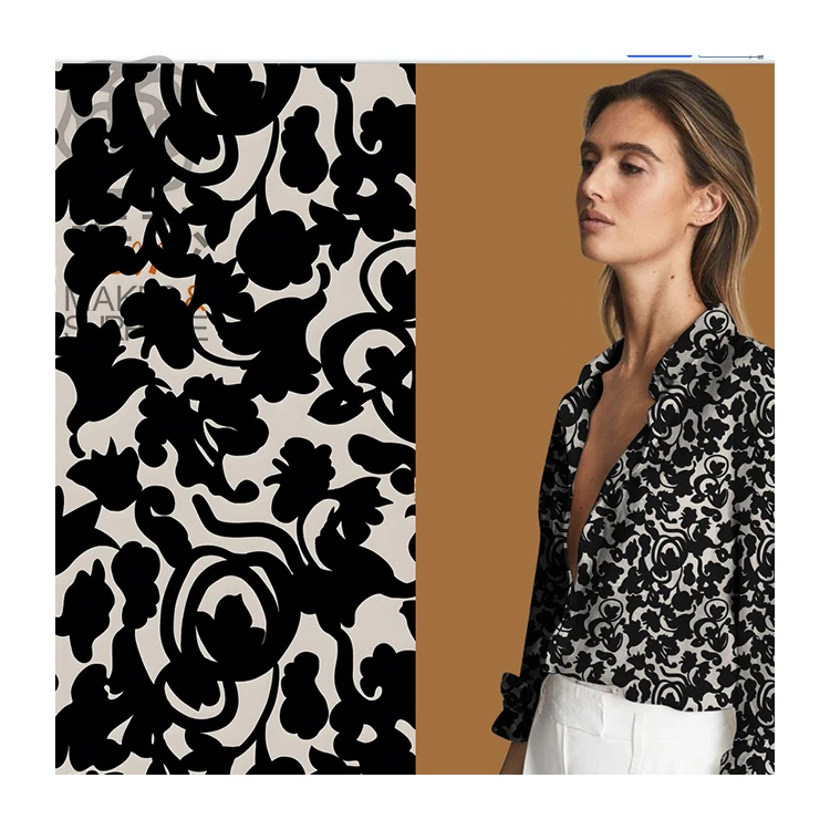 Custom Fabric Printing Cotton Ss23 Cutout Prints Fabric Floral Liberty London Cotton Fabric With Bloom Emboldened Nature