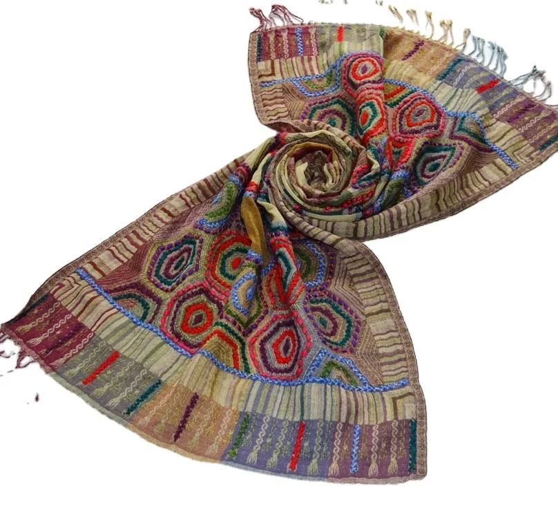 Indian Design Silk Jamavar Stoles Scarves 55x180 cms  Paisley silk stoles long shawls women wear
