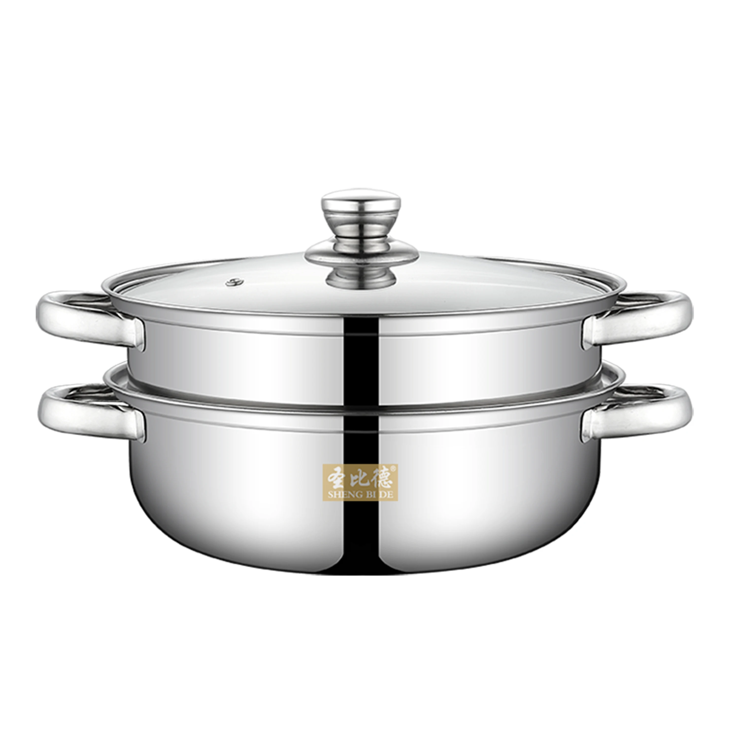 Многофункциональная Пароварка из нержавеющей стали, двухслойная стеклянная крышка, пароварка, пароварка