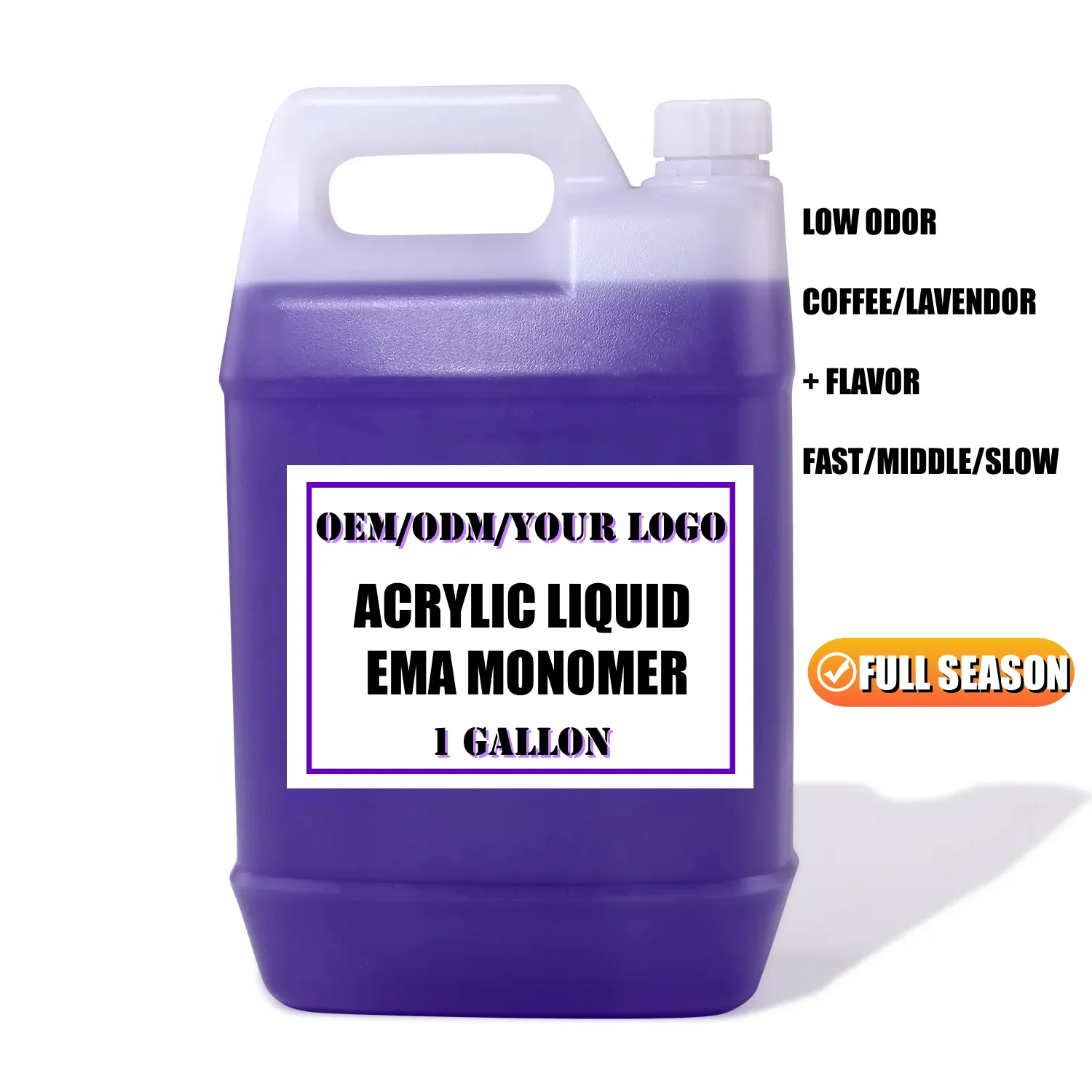 High Quality 1gallon Odorless Nail Liquid EMA Acrylic Monomer