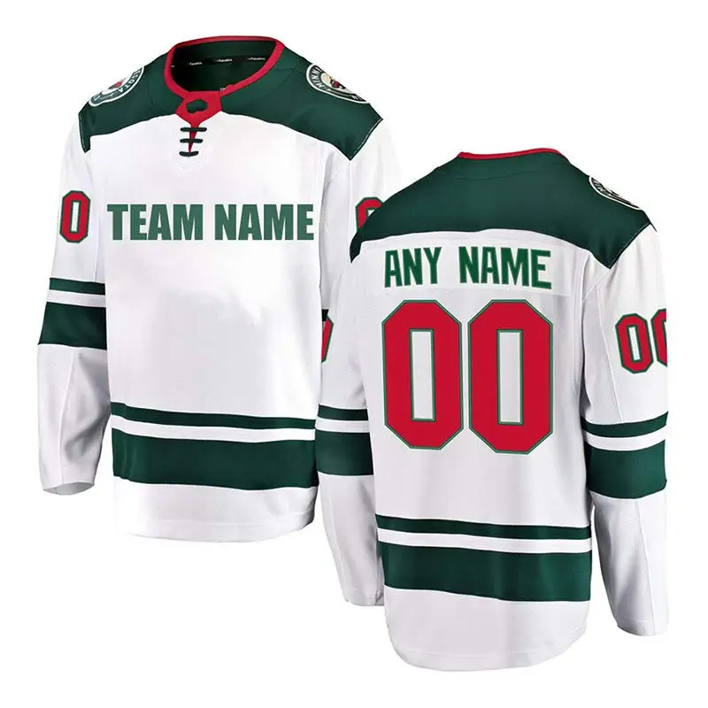 OEM Sublimation Hockey Jersey 100% Polyester Team Logo Custom Embroidery Tackle Twill Hockey Uniforms Ice & Field Hockey Jersey