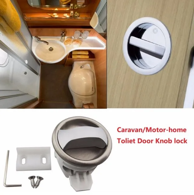 YH1770 Toilet Bathroom Door Lock for RV Caravan