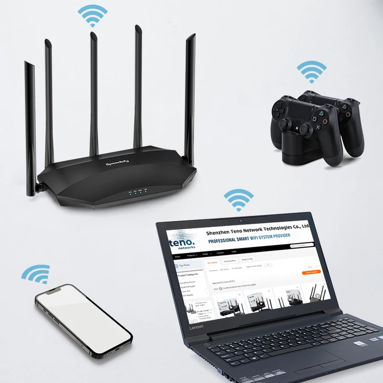 No dead spot good connectivity AC1200 gigabit wireless router price WiFi extender home indoor wifi router