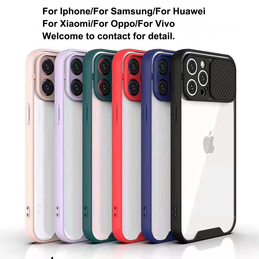 Honatop Clear Sliding Window with full camera protection phone Case For Infinix  S16/ HD Smart 2021/Zero-8-X687