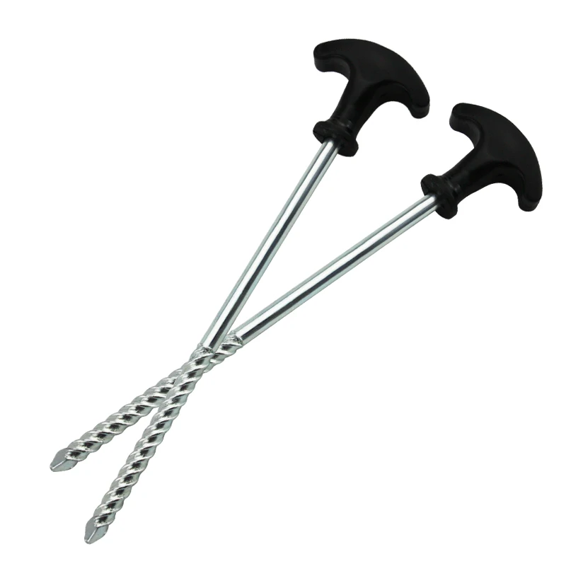 Aluminum Alloy Ground Steel Tent Pegs outdoor Camping Accessory Steel Wire Garden Stake