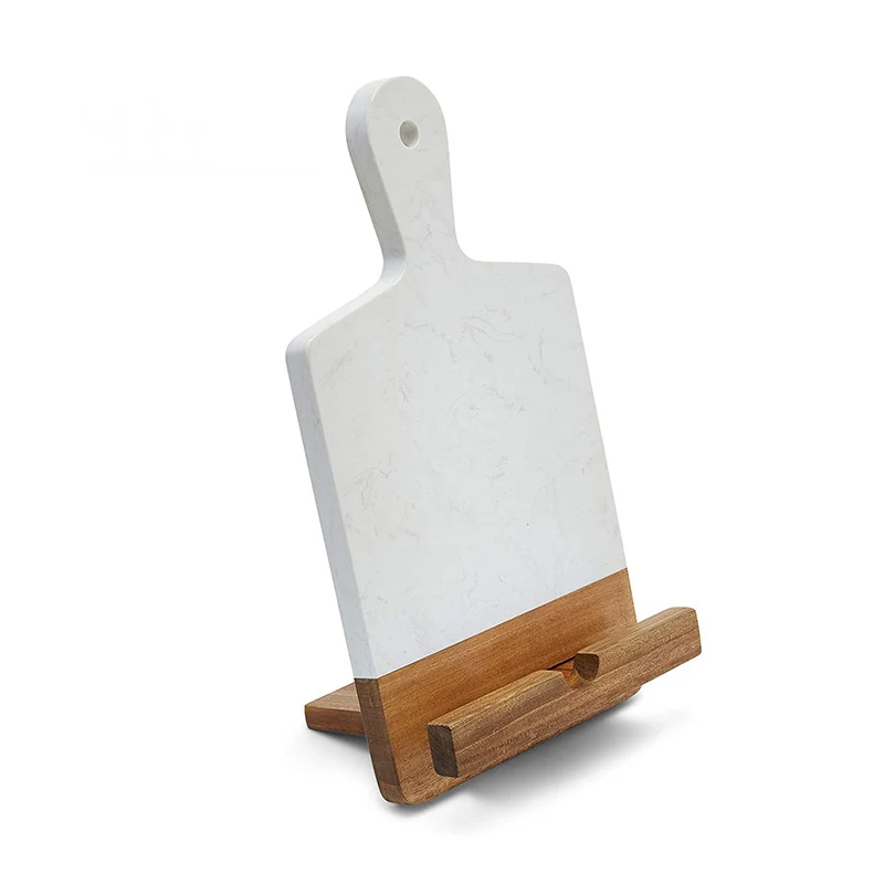 Wood Cookbook Stand Adjustable Recipe Book phone Rustic Holder Thanksgiving Day Christmas Gift for Grandma, Mother, Women