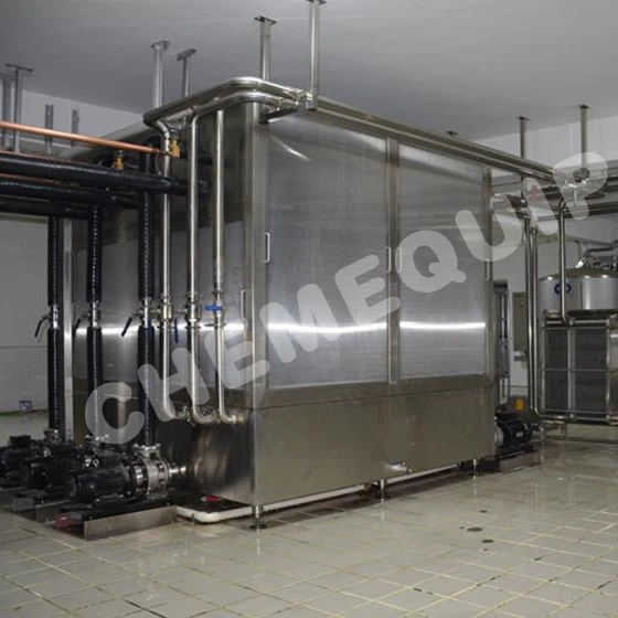 Высокопроизводительный пищевой пленочный охладитель ss304 для производства охлажденной воды