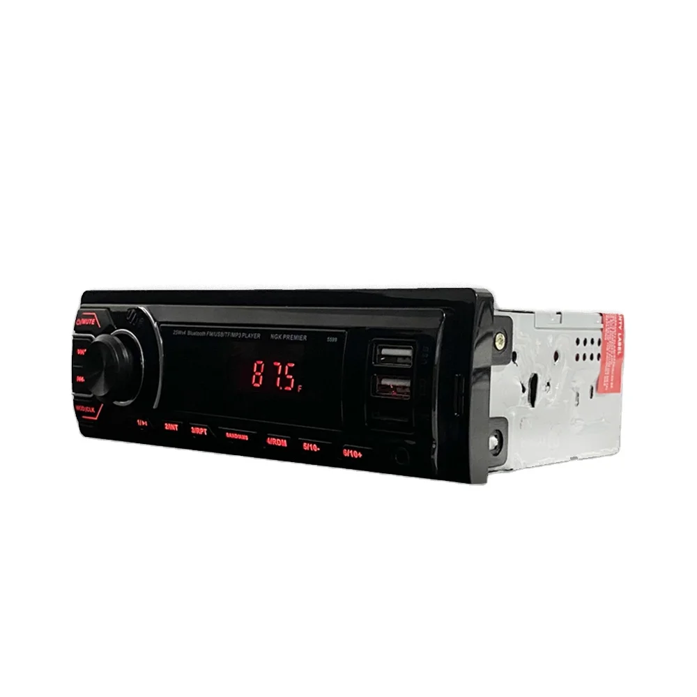 Manufacturer 1DIN Led Lcd music mp3 player for car with 2usb aux bt car audio system