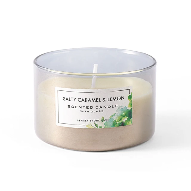 Индивидуальные подарки, прозрачные стеклянные ароматизированные натуральные ароматические свечи из соевого воска, ароматные свечи Velas