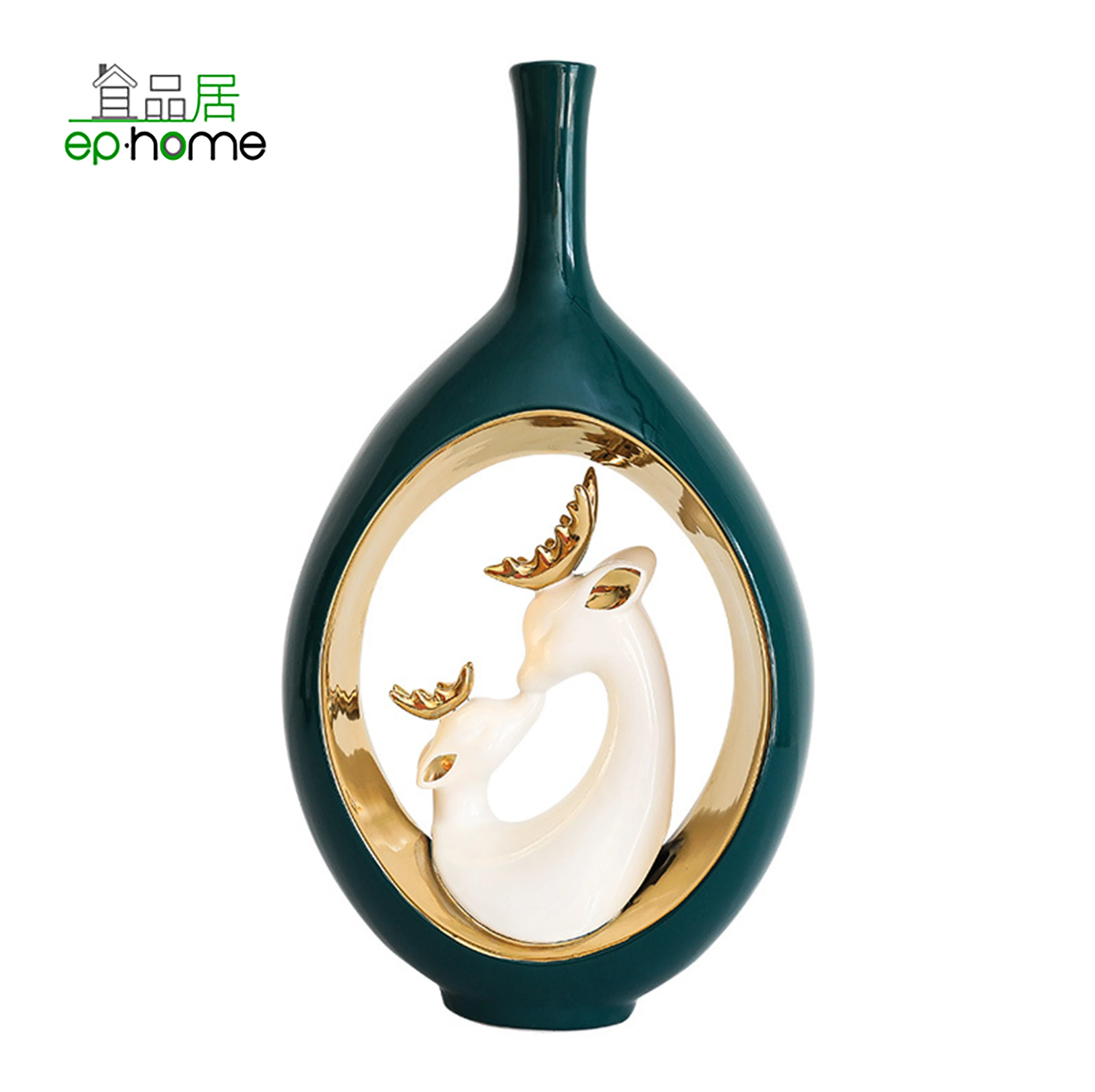 European style light luxury ceramic crafts for modern home/office TV/Wine cabinet decoration  house warming/anniversary gifts