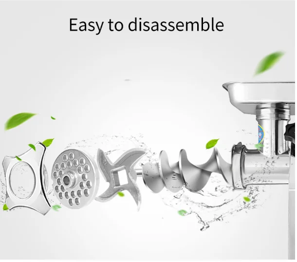Low noise high production stainless steel mini electric small meat grinder
