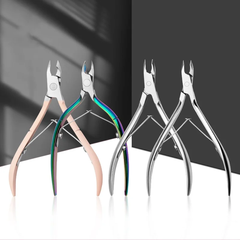 Professional Stainless Steel Nail Cutter Scissor Nippers Muti Function Cuticle Pusher Remover Care Manicure Kits Nail Cutter